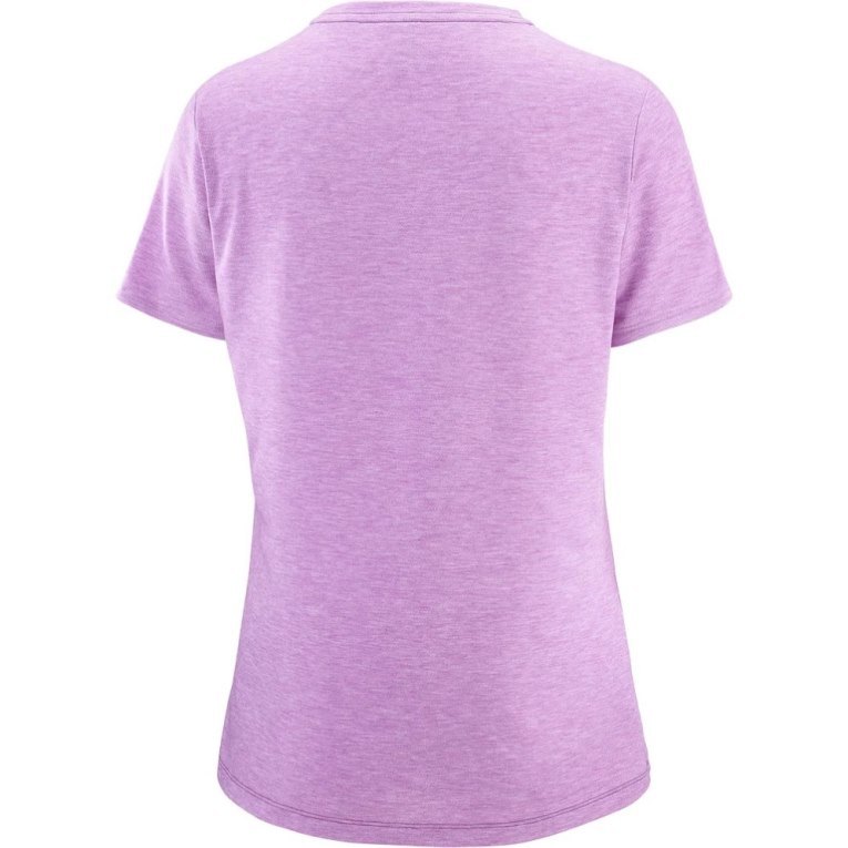 Lavender Salomon Essential Tencel Short Sleeve Women's T-Shirts | PH 47192G